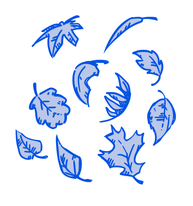 Leaf illustrations that were used during "Autumn December" Leaf illustrations that were used during "Autumn December"