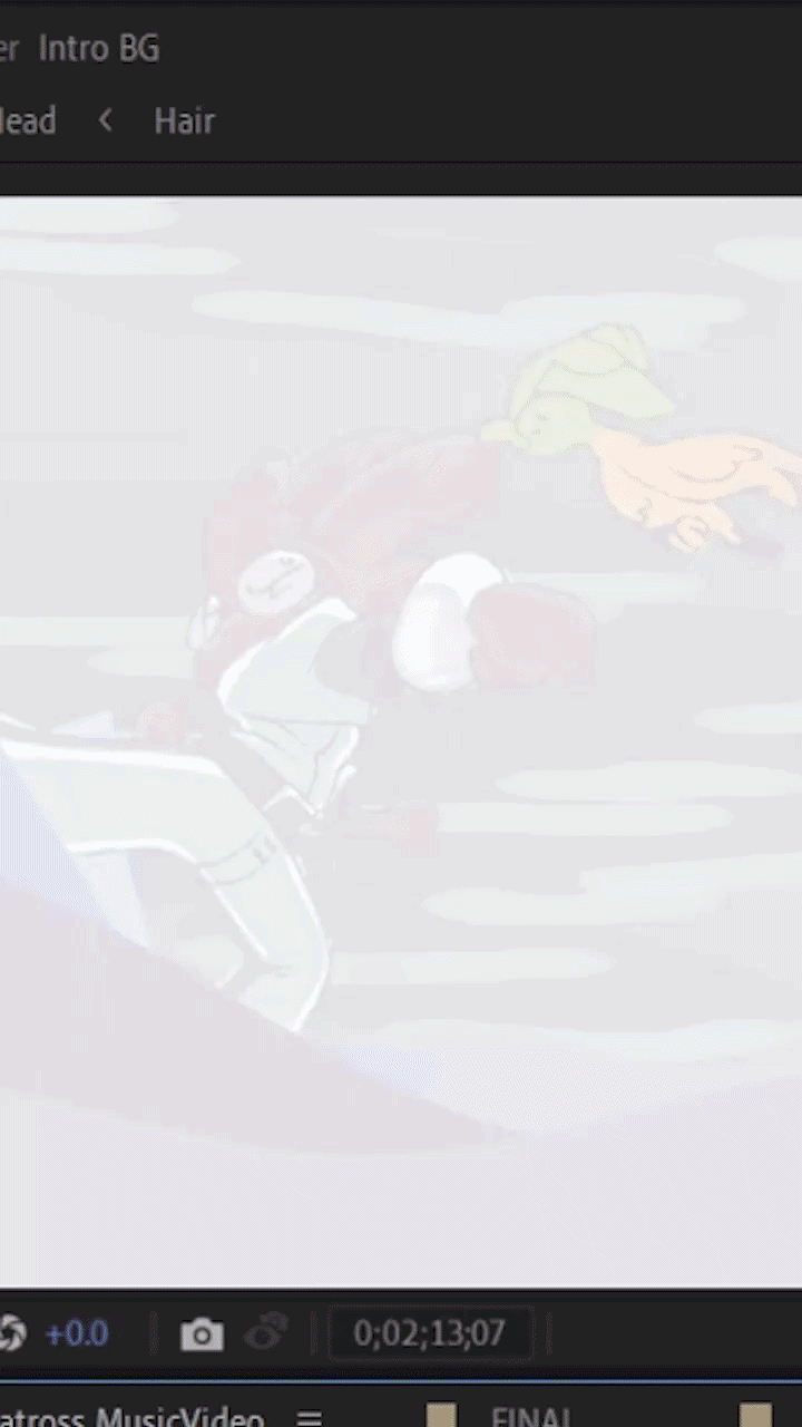 An early WIP of the Albatross storm scene. The bird and boat haven't been rendered yet, but colored shapes were used to plan out the motion ahead of time. An early WIP of the Albatross storm scene. The bird and boat haven't been rendered yet, but colored shapes were used to plan out the motion ahead of time.